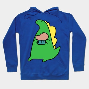 Stegosaurus Eating a Muffin Hoodie